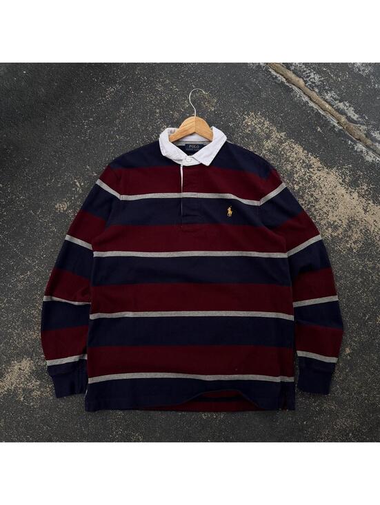 Ralph Lauren Other - Polo Ralph Lauren Striped Collar Rugby Long Sleeve Shirt